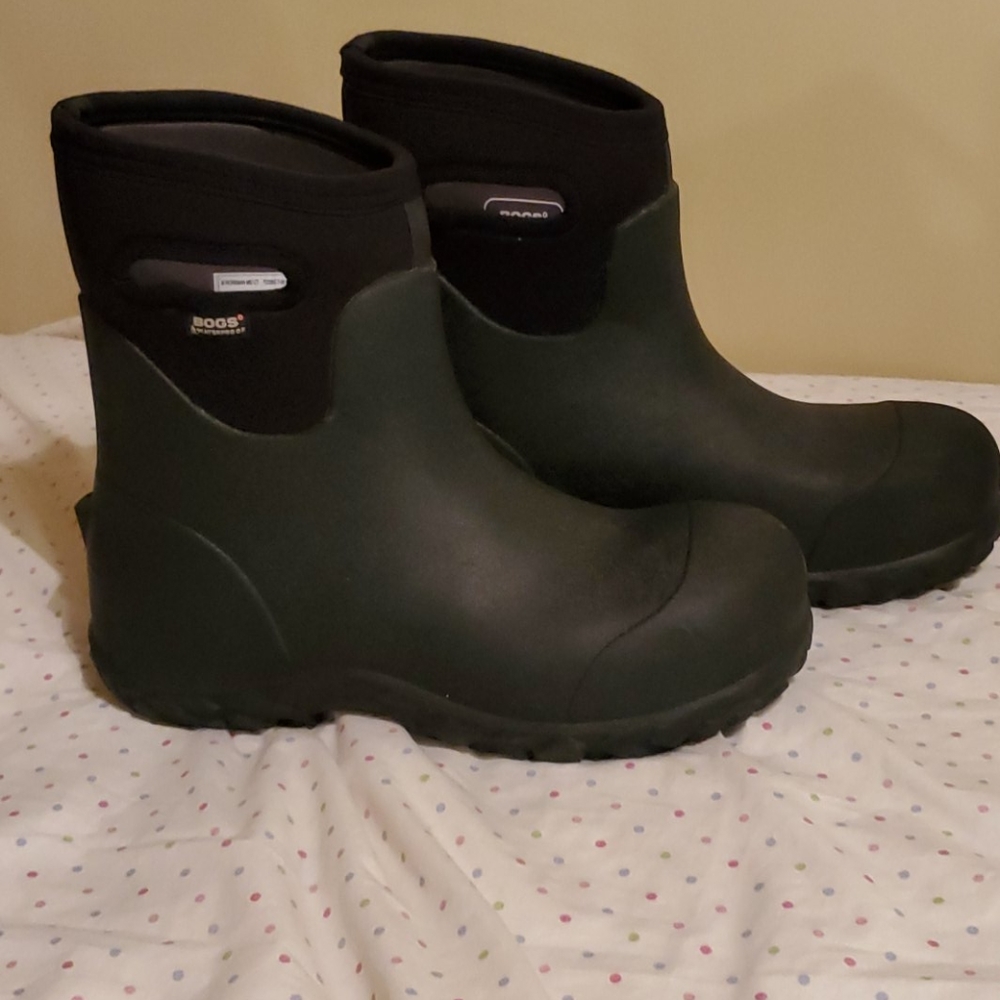 Mens OGS Workman Mid Composite Toe Black Boots 13